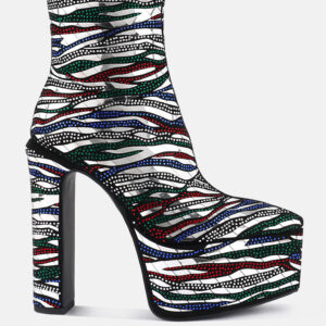 Cartier Pattern Embellishment Platform Boots